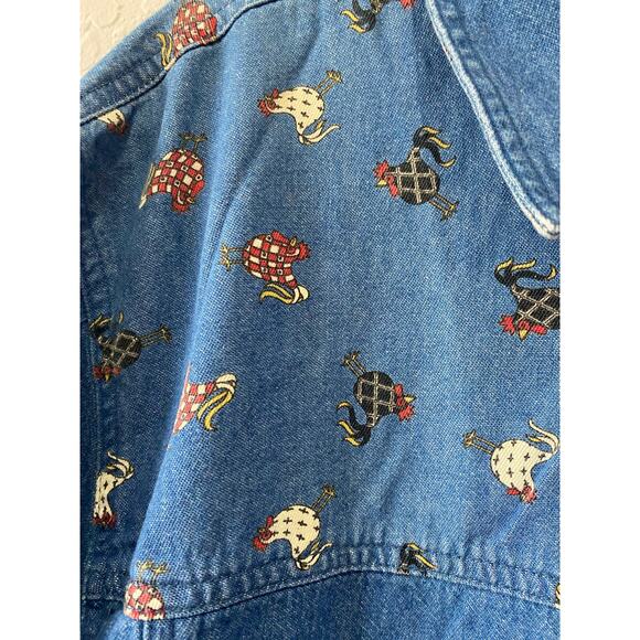 Vintage Mandal Bay Chicken Farm Long Sleeve Button down Shirt XXL - Picture 4 of 11